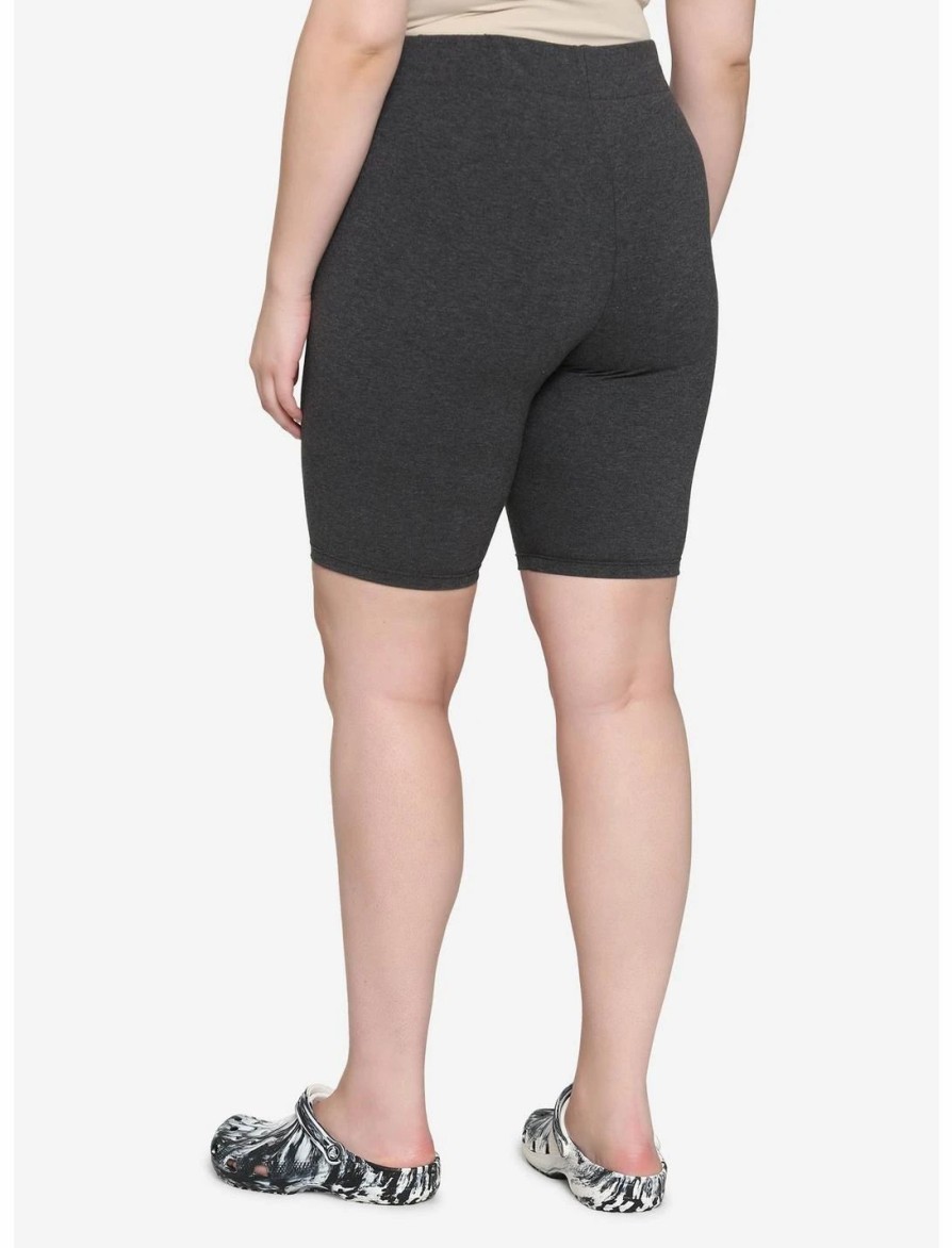 * Bottoms | Hunivers Charcoal Grey 10 Inch Inseam Bike Shorts Plus Size