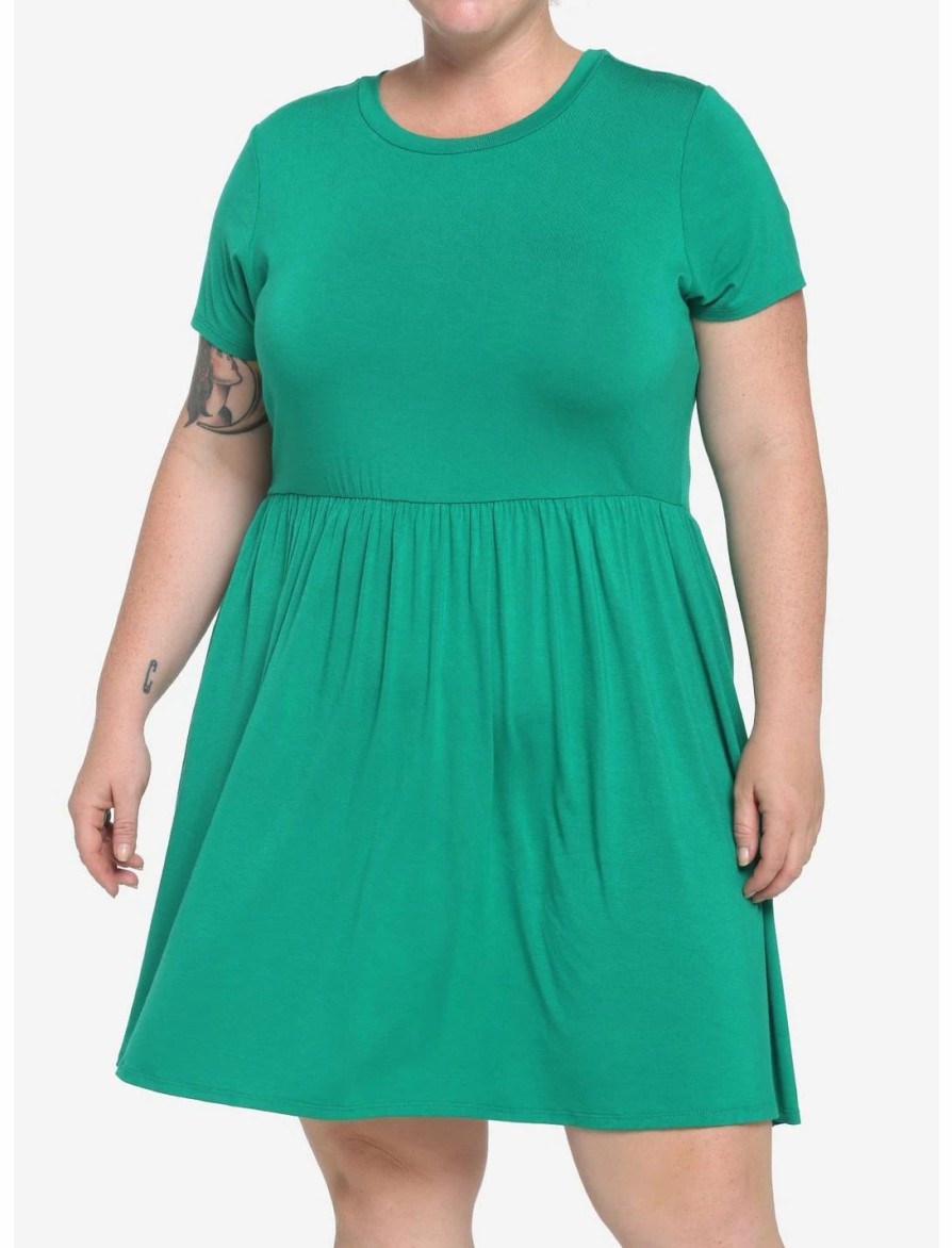 * Dresses | Hunivers Green Skater Dress Plus Size