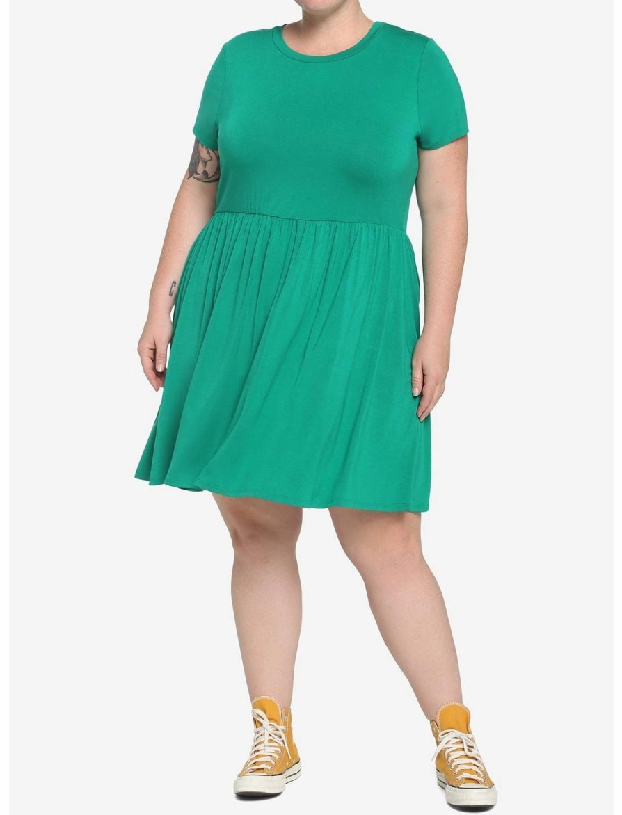 * Dresses | Hunivers Green Skater Dress Plus Size