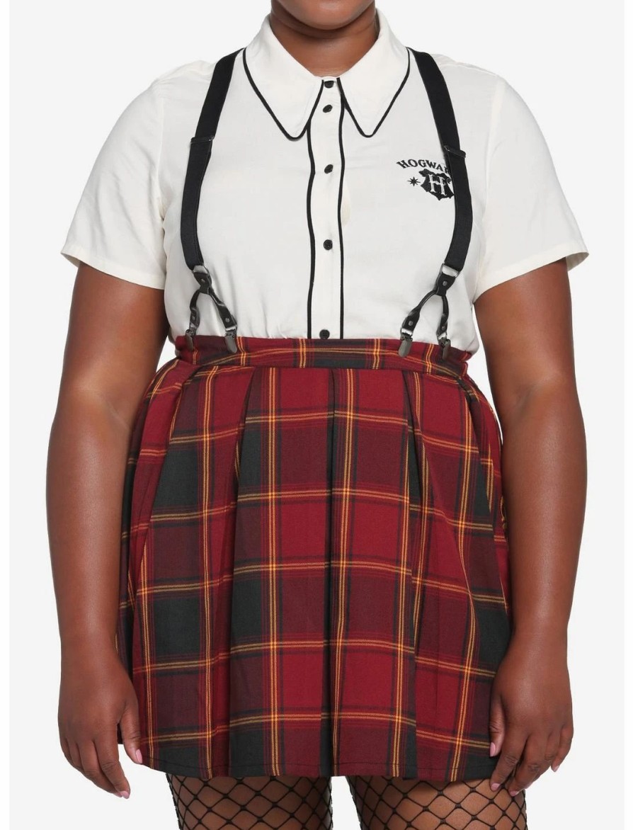 * Bottoms | Hunivers Harry Potter Gryffindor Pleated Suspender Skirt Plus Size