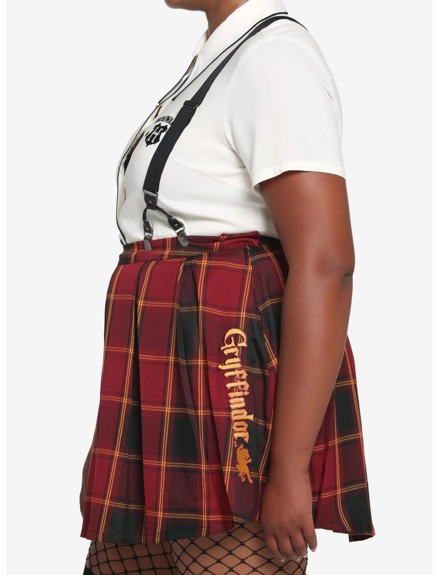 * Bottoms | Hunivers Harry Potter Gryffindor Pleated Suspender Skirt Plus Size