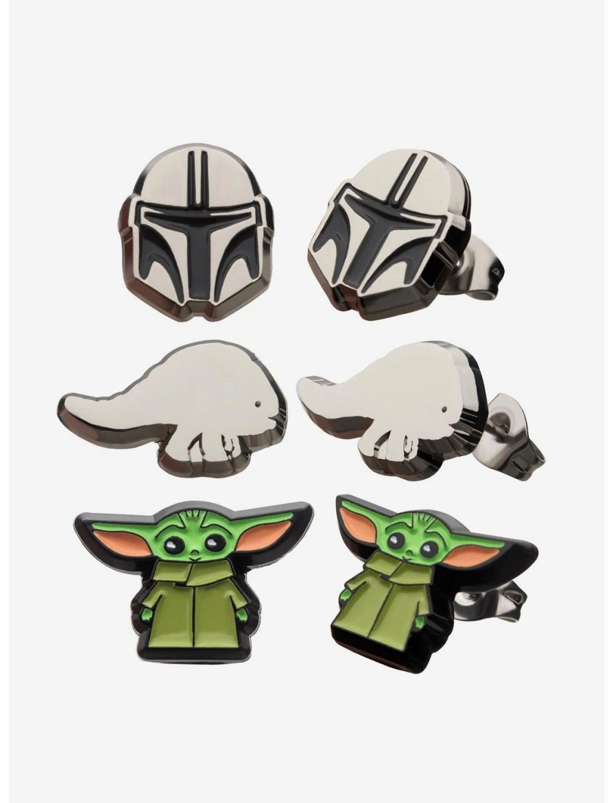 * Jewelry | Hunivers Star Wars The Mandalorian Grogu & Friends Stud Earring Set