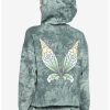 * Hoodies And Sweatshirts | Hunivers Her Universe Disney Tinker Bell Wings Tie-Dye Crop Hoodie