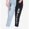 * Bottoms | Hunivers Disney Vintage Mickey Mouse & Minnie Mouse Split Mom Jeans Plus Size