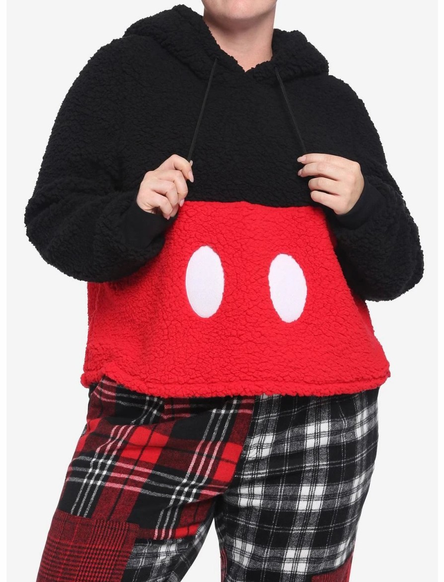 * Hoodies And Sweatshirts | Hunivers Disney Mickey Mouse Sherpa Hoodie Plus Size