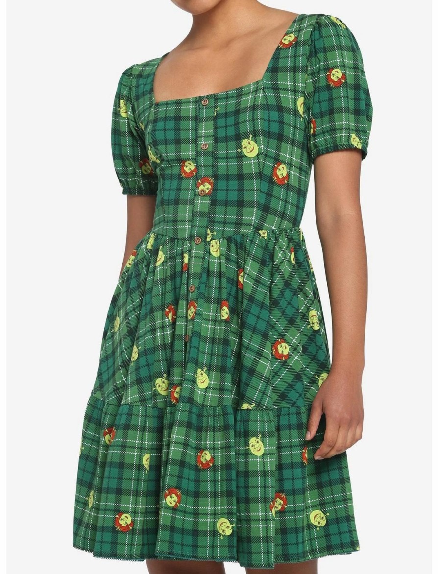 * Dresses | Hunivers Shrek Fiona Plaid Tiered Dress