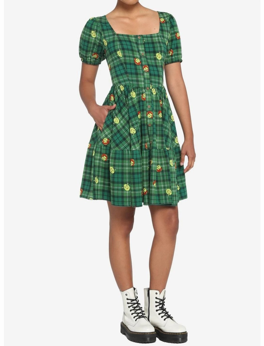 * Dresses | Hunivers Shrek Fiona Plaid Tiered Dress