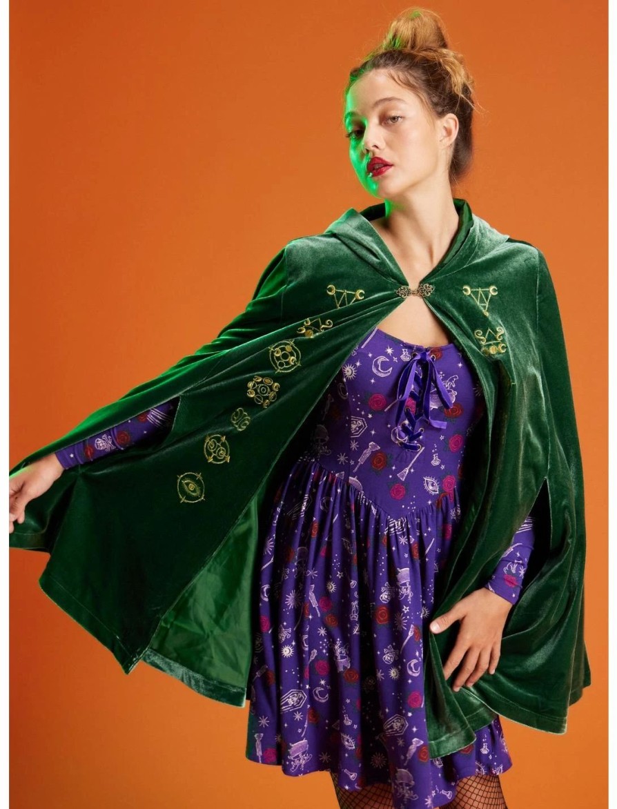 * Outerwear | Hunivers Her Universe Disney Hocus Pocus Winifred Velvet Hooded Cape