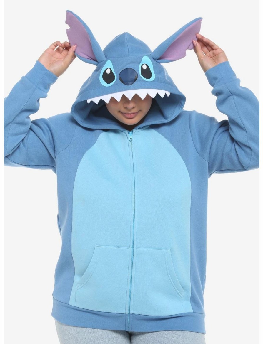 * Hoodies And Sweatshirts | Hunivers Disney Lilo & Stich Ears Hoodie Plus Size