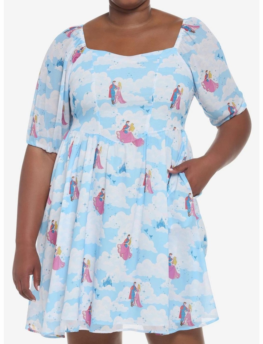 * Dresses | Hunivers Disney Sleeping Beauty Clouds Long-Sleeve Dress Plus Size