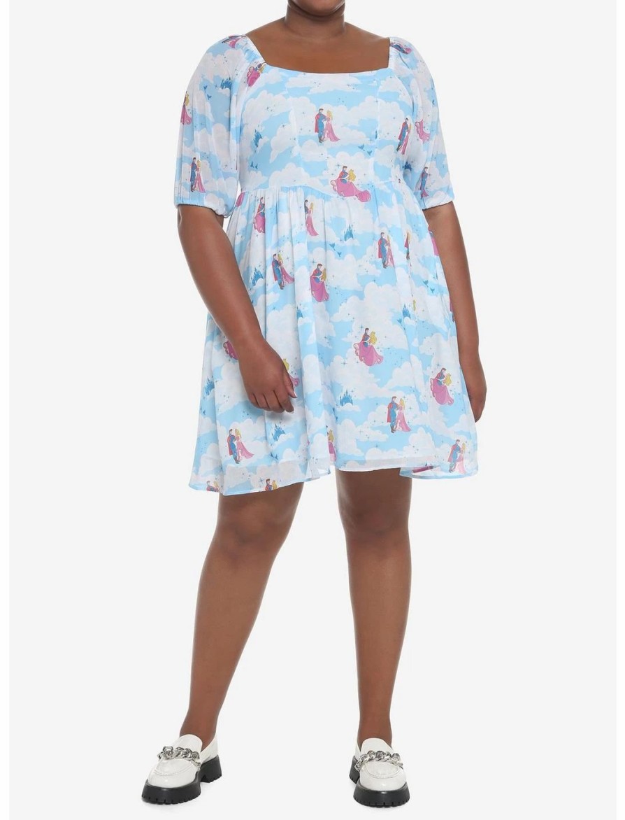 * Dresses | Hunivers Disney Sleeping Beauty Clouds Long-Sleeve Dress Plus Size