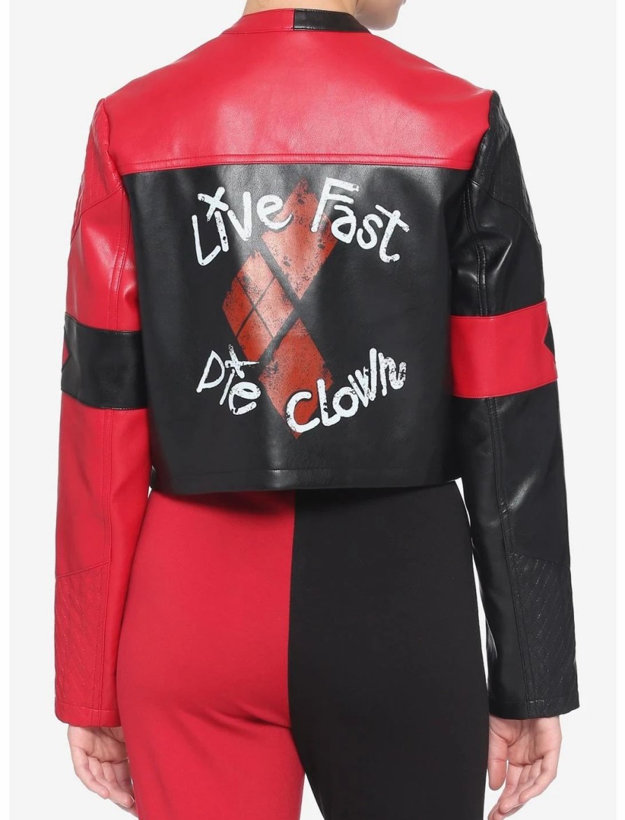 * Outerwear | Hunivers Dc Comics The Suicide Squad Harley Quinn Live Fast Die Clown Jacket