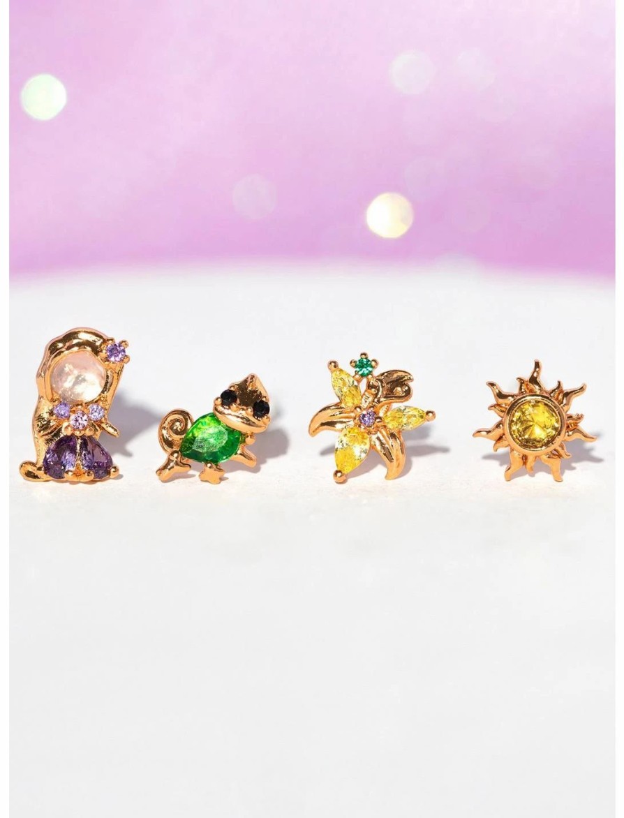 * Jewelry | Girlscrew Disney X Girls Crew Tangled Rapunzel & Friends Mismatch Earring Set