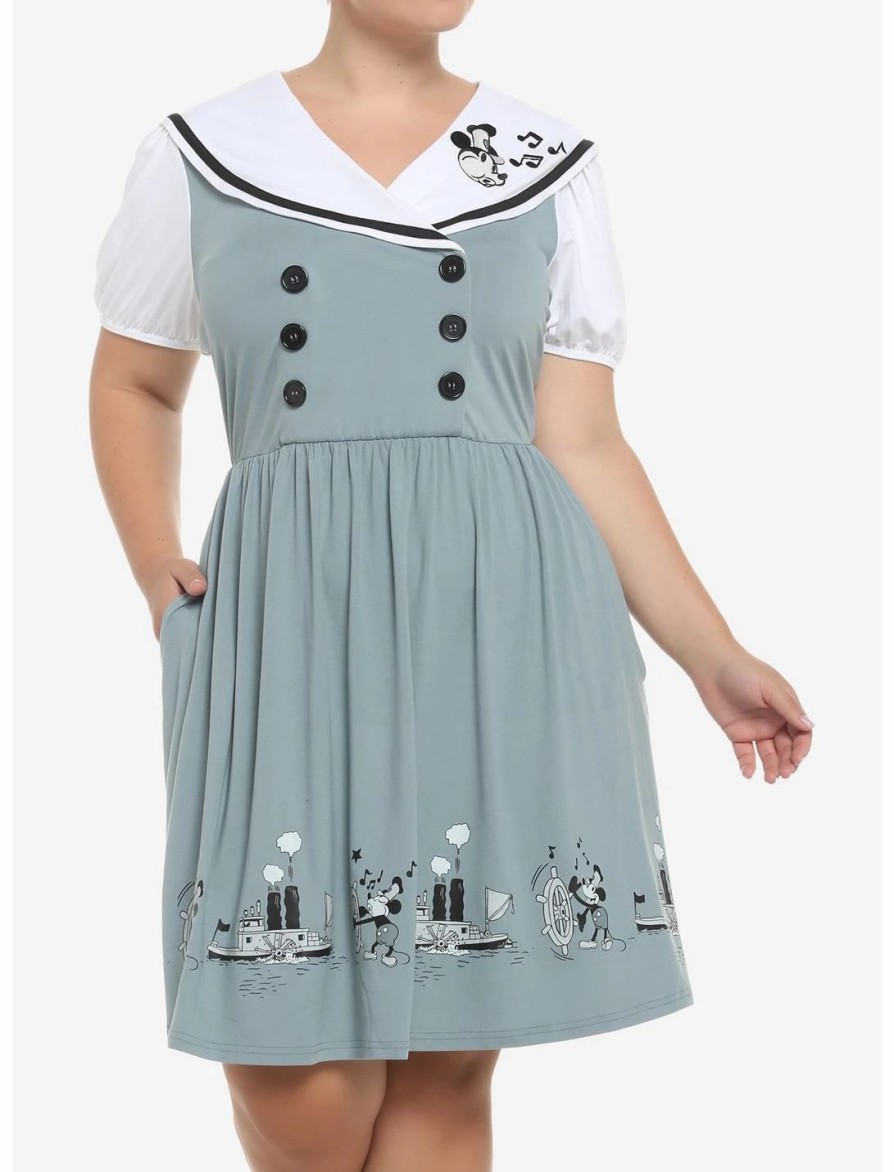 * Dresses | Hunivers Disney Steamboat Willie Sailor Dress Plus Size