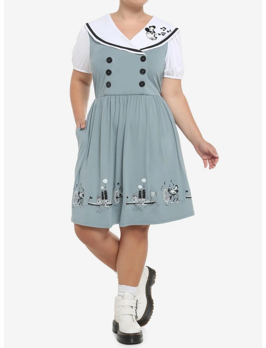 * Dresses | Hunivers Disney Steamboat Willie Sailor Dress Plus Size