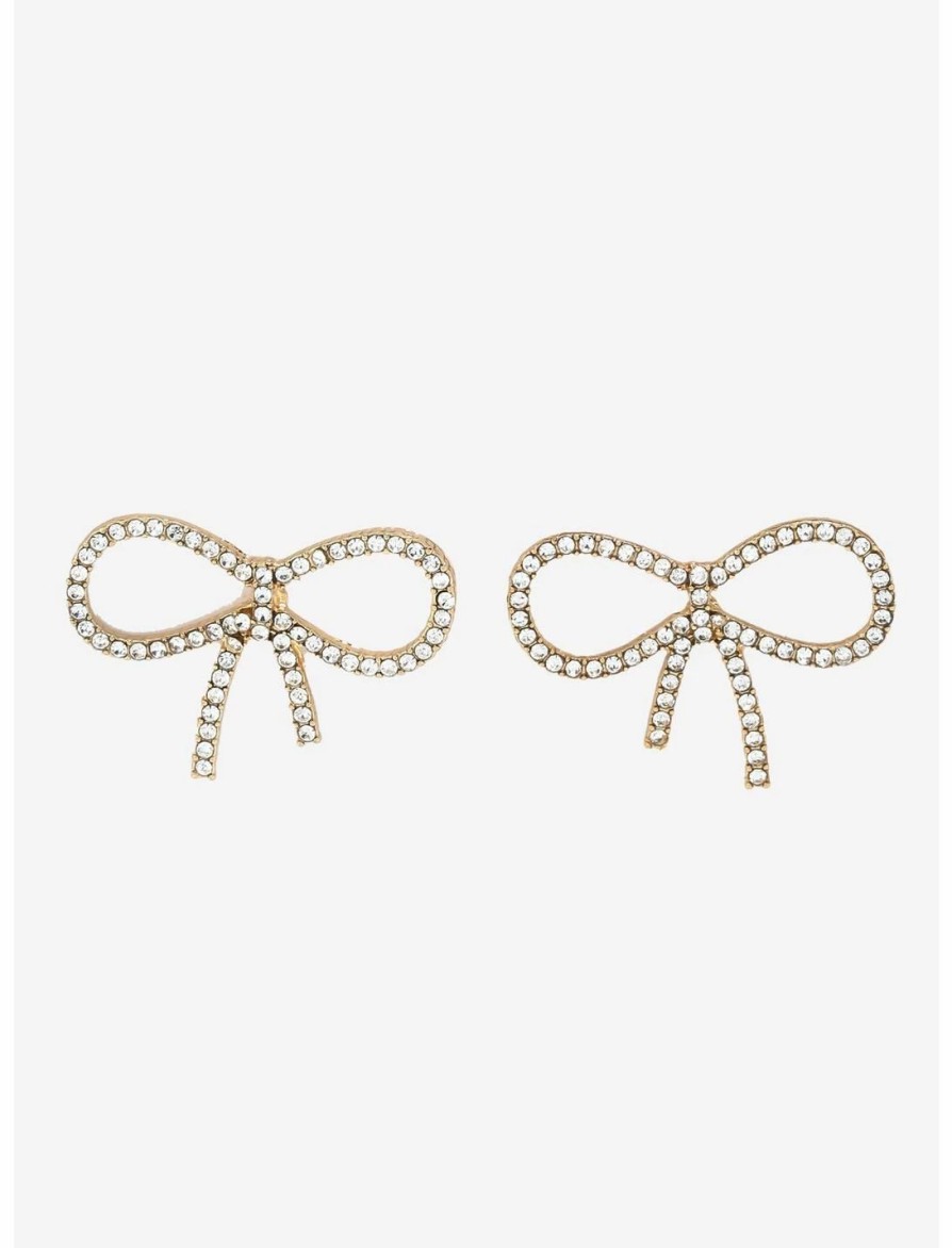 * Jewelry | Null Bejeweled Bow Stud Earrings