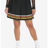 * Bottoms | Hunivers Candy Corn Stripe Pleated Skirt Plus Size