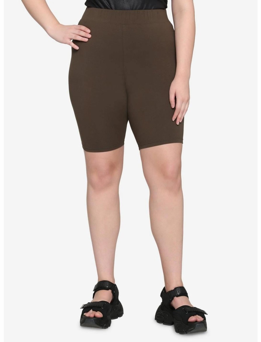 * Bottoms | Hunivers Olive 10 Inch Inseam Bike Shorts Plus Size