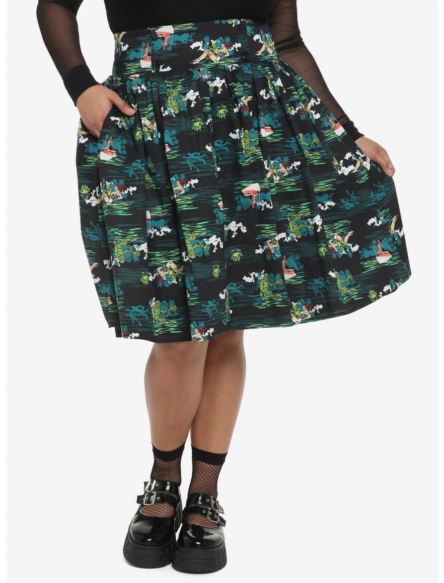 * Bottoms | Hunivers Universal Monsters Creature From The Black Lagoon Allover Print Skirt Plus Size