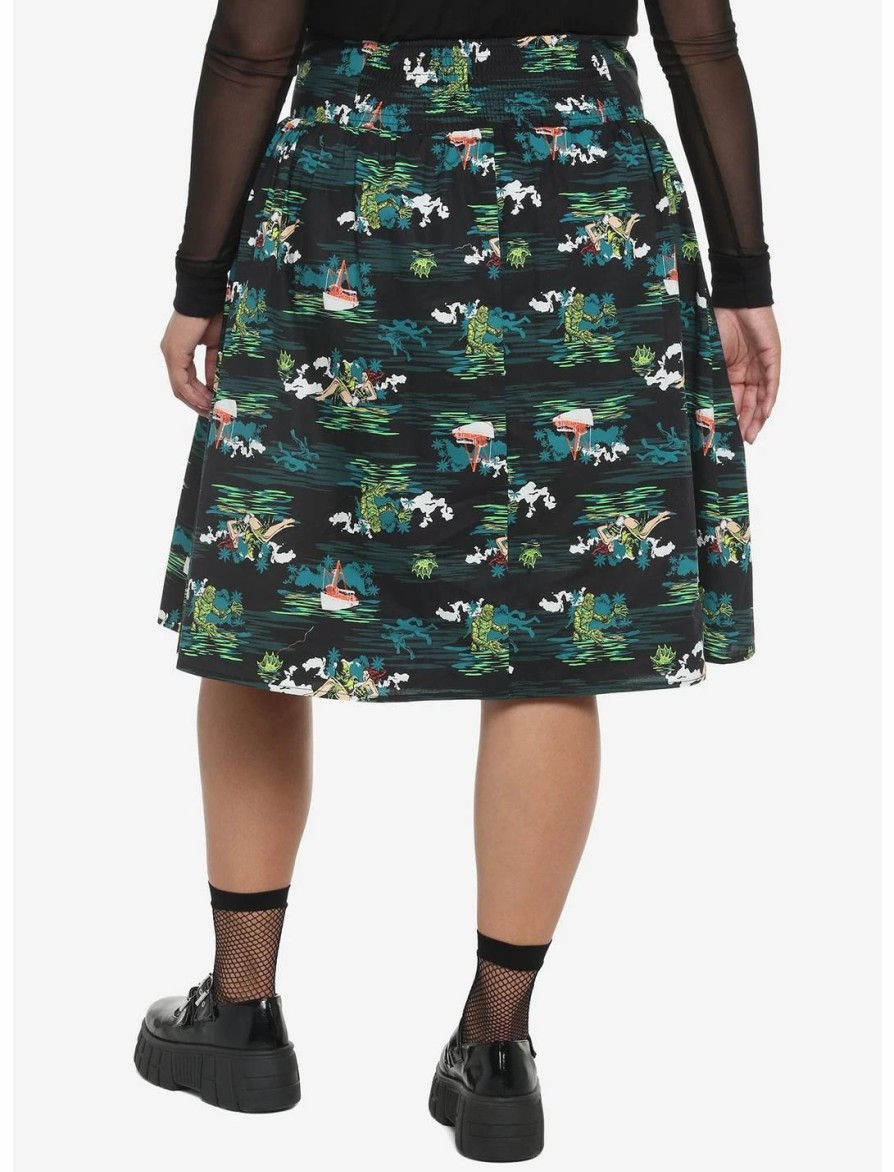 * Bottoms | Hunivers Universal Monsters Creature From The Black Lagoon Allover Print Skirt Plus Size