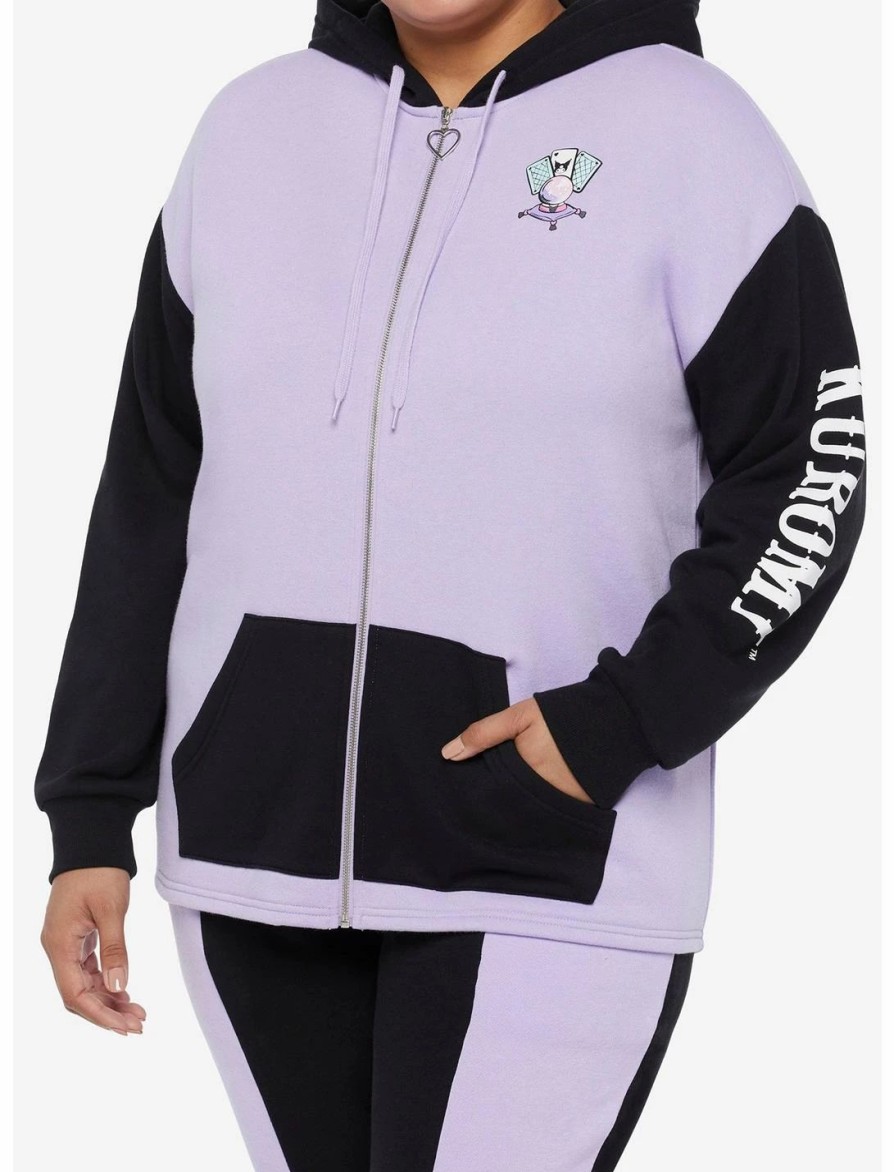 * Hoodies And Sweatshirts | Hunivers Kuromi Fortune Teller Color-Block Skimmer Hoodie Plus Size