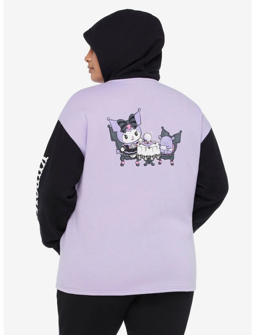 * Hoodies And Sweatshirts | Hunivers Kuromi Fortune Teller Color-Block Skimmer Hoodie Plus Size