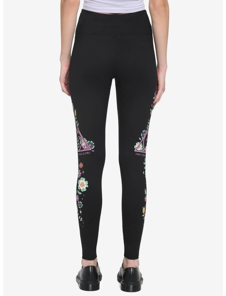 * Bottoms | Hunivers Harry Potter Deathly Hallows Floral Leggings