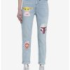 * Bottoms | Hunivers Her Universe Star Wars The Mandalorian Faces Mom Jeans