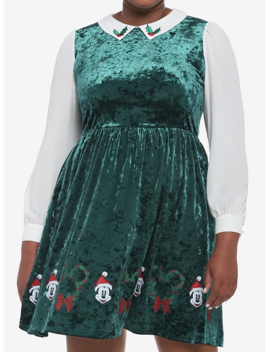 * Dresses | Hunivers Her Universe Disney Holiday Velvet Long-Sleeve Dress Plus Size