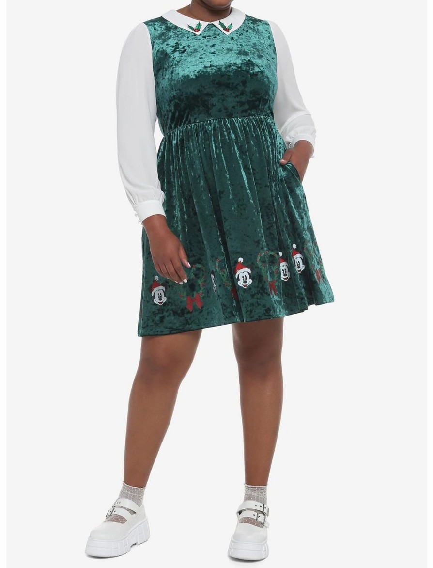 * Dresses | Hunivers Her Universe Disney Holiday Velvet Long-Sleeve Dress Plus Size