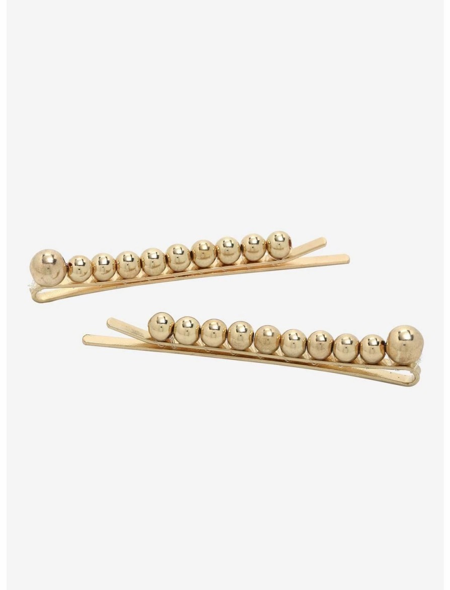 * Jewelry | Null Gold Bead Hair Clip Set