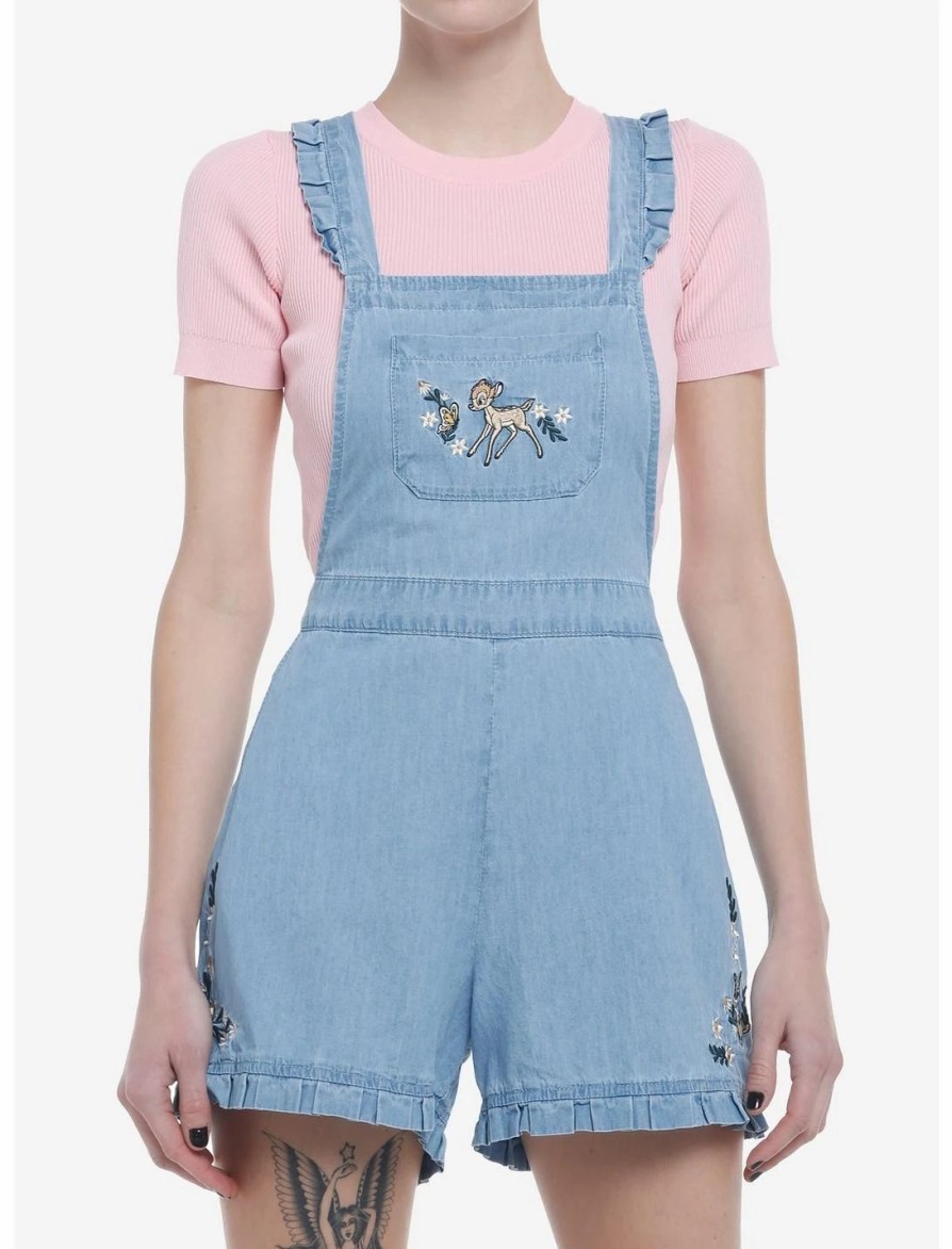 * Bottoms | Hunivers Her Universe Disney Bambi Ruffle Denim Shortalls