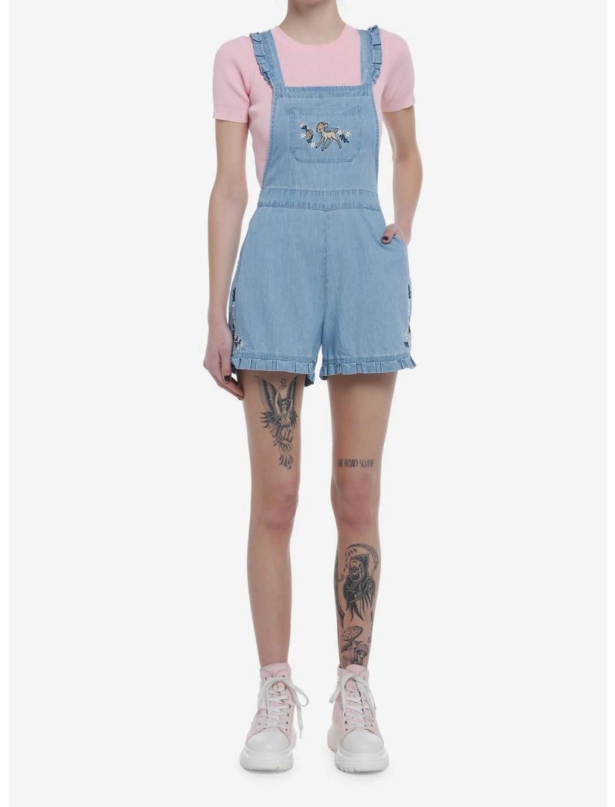 * Bottoms | Hunivers Her Universe Disney Bambi Ruffle Denim Shortalls