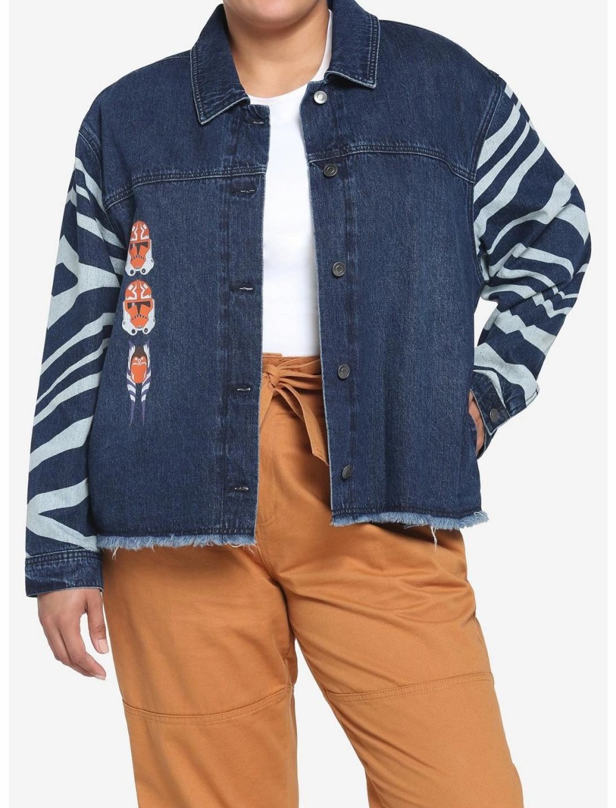 * Outerwear | Hunivers Her Universe Star Wars Ahsoka Tano Clone Trooper Denim Jacket Plus Size