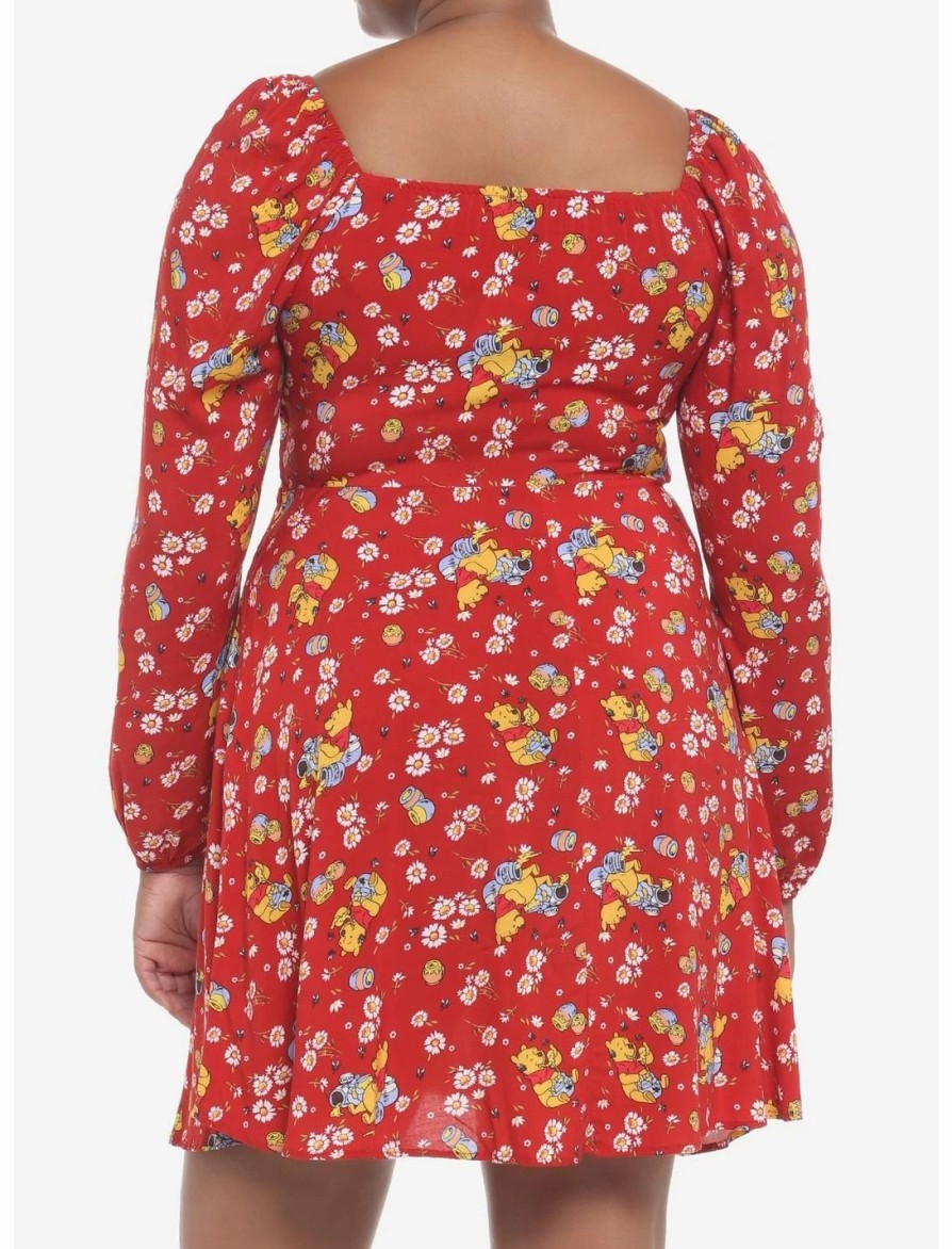 * Dresses | Hunivers Disney Winnie The Pooh Floral Long-Sleeve Dress Plus Size