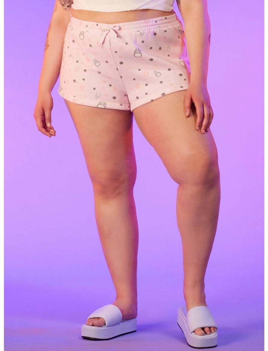 * Bottoms | Hunivers Studio Ghibli My Neighbor Totoro Cherry Blossom Lounge Shorts Plus Size