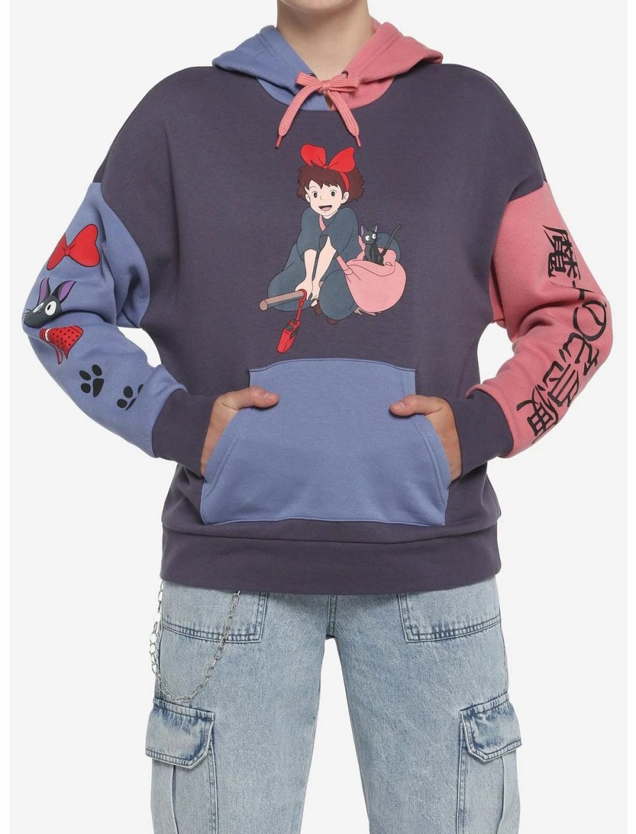 * Hoodies And Sweatshirts | Hunivers Her Universe Studio Ghibli Kiki'S Delivery Service Color-Block Hoodie