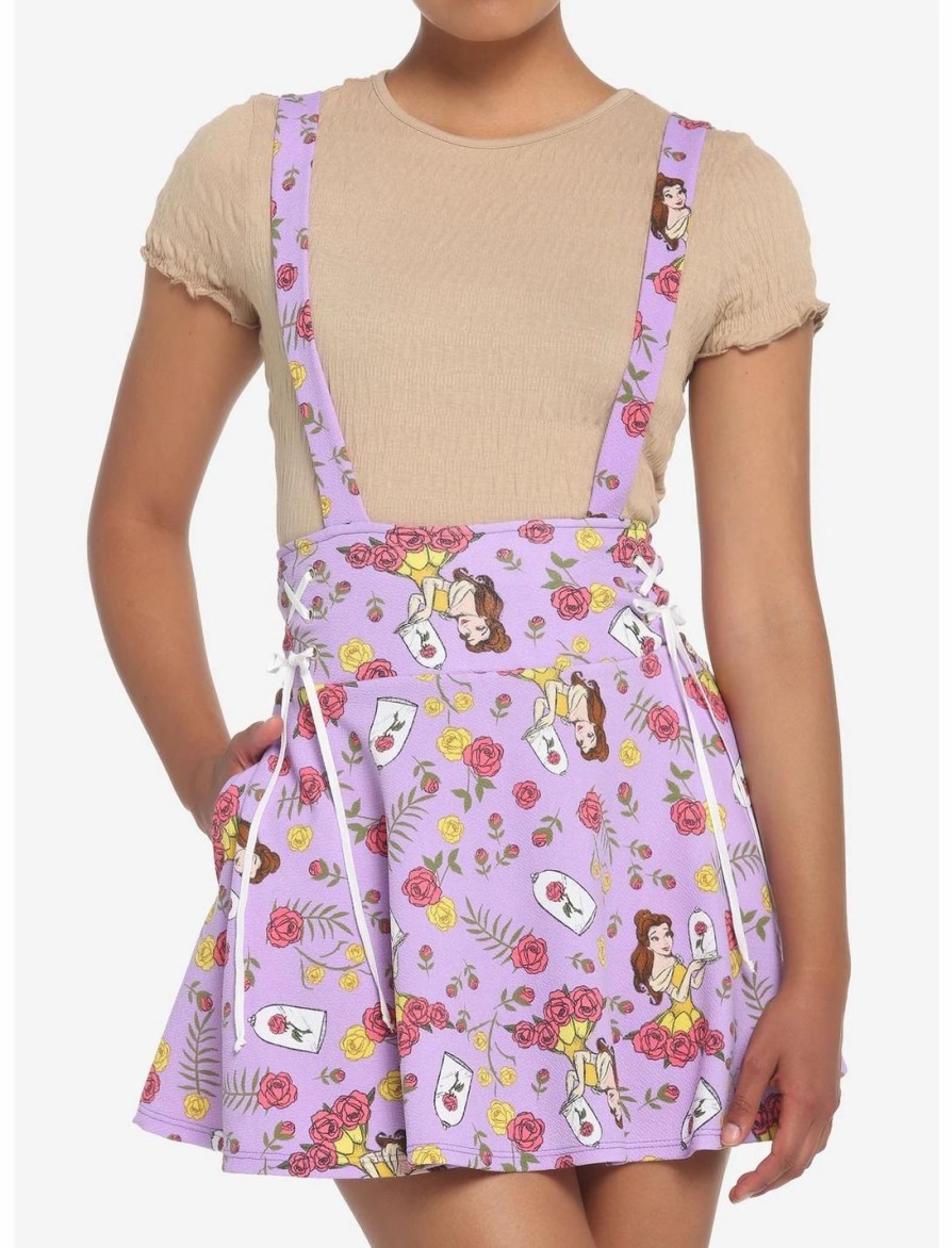 * Bottoms | Hunivers Disney Beauty And The Beast Roses Suspender Skirt