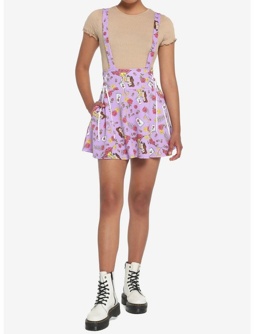 * Bottoms | Hunivers Disney Beauty And The Beast Roses Suspender Skirt