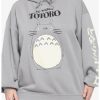 * Hoodies And Sweatshirts | Hunivers Her Universe My Neighbor Totoro Logo Hoodie Plus Size