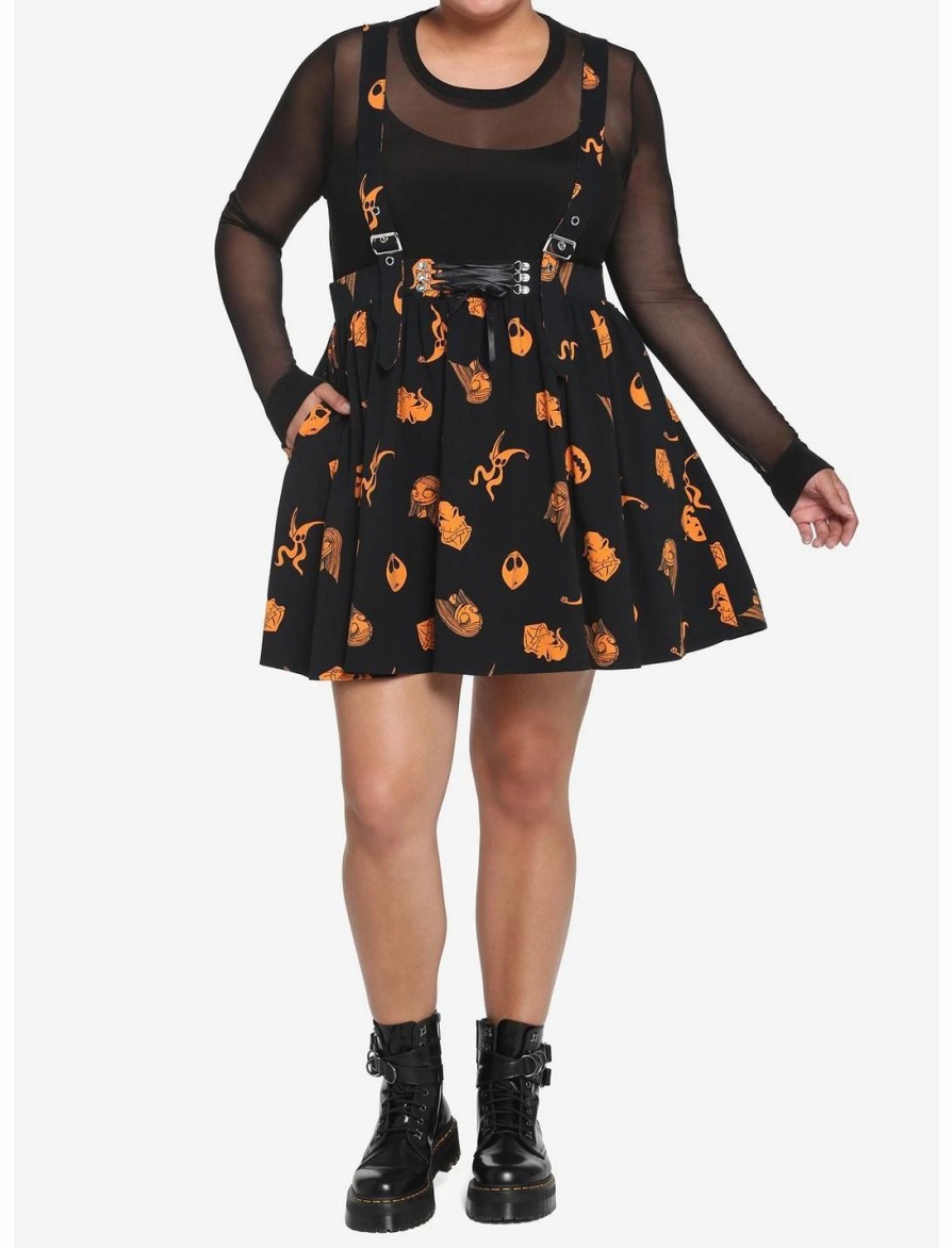 * Bottoms | Hunivers The Nightmare Before Christmas Characters Suspender Skirt Plus Size