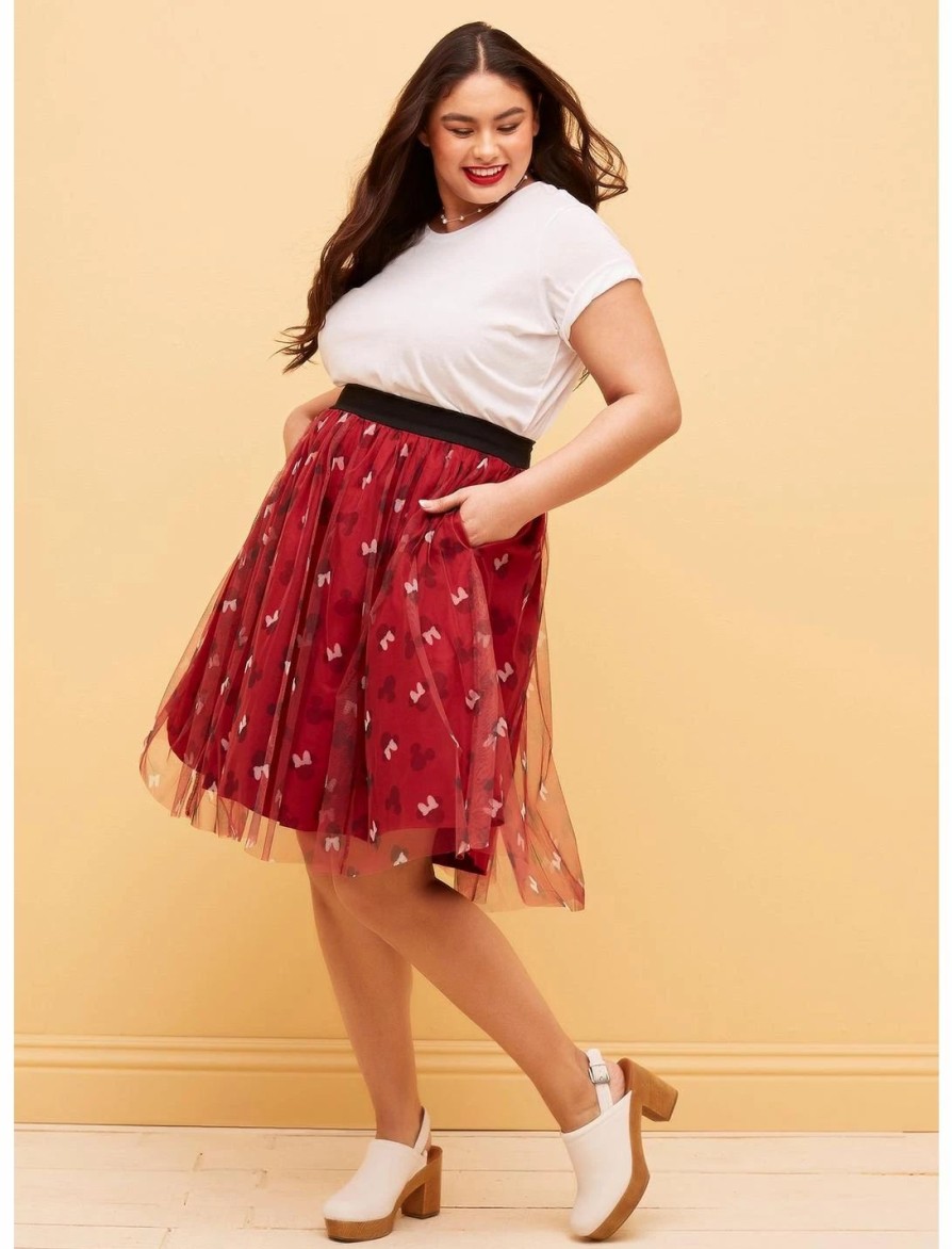 * Bottoms | Hunivers Her Universe Disney Mickey Mouse & Minnie Mouse Tulle Skirt Plus Size