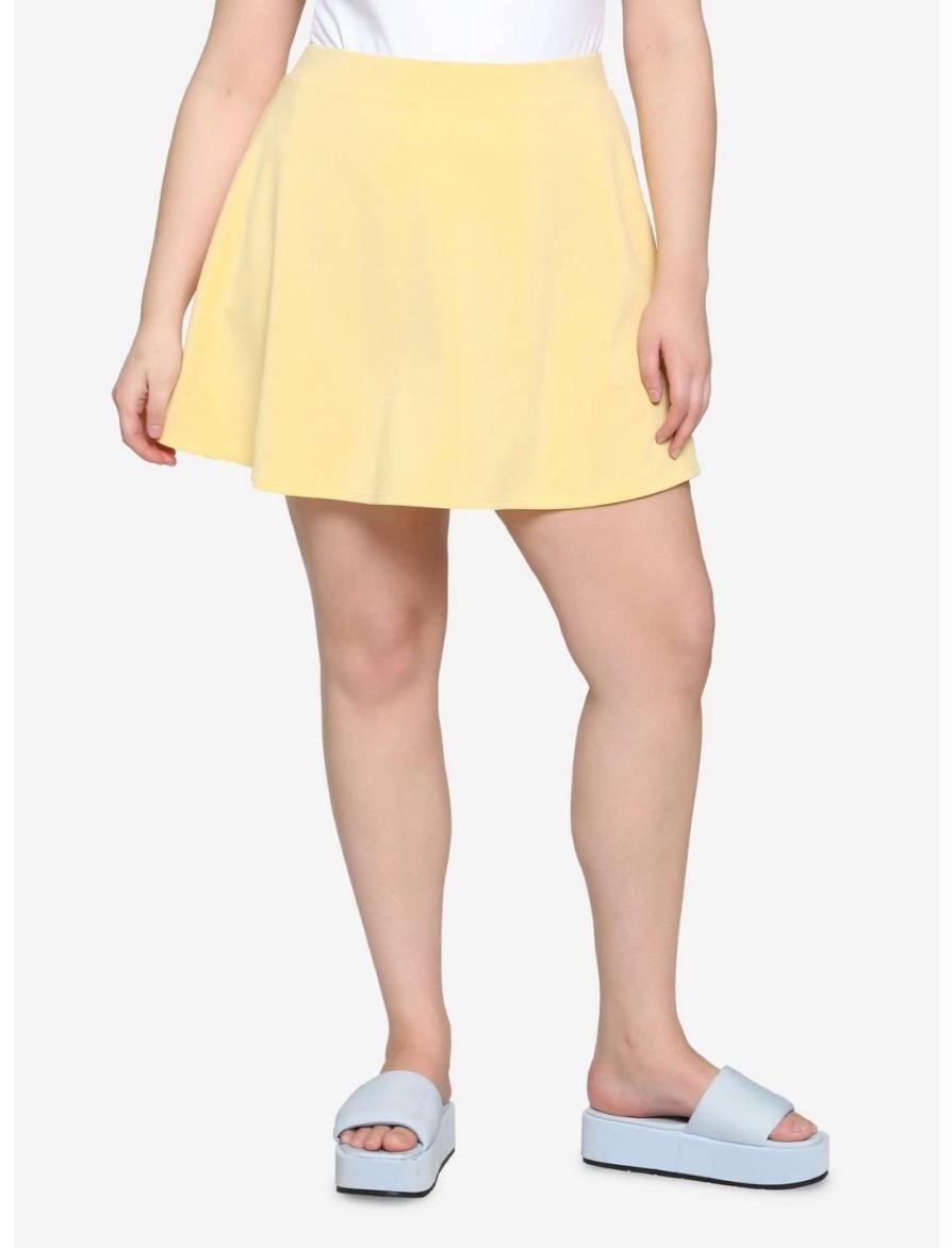 * Bottoms | Hunivers Light Yellow Skirt Plus Size