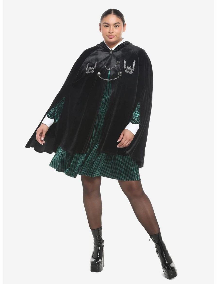 * Outerwear | Hunivers Her Universe Disney The Haunted Mansion Gargoyle Velvet Hooded Cape Plus Size