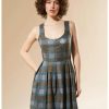 * Dresses | Hunivers Outlander Lace-Up Tartan Plaid Dress