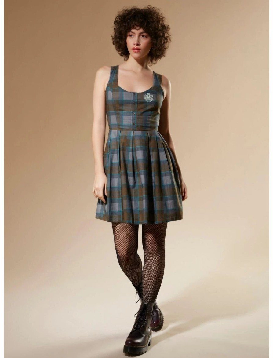 * Dresses | Hunivers Outlander Lace-Up Tartan Plaid Dress