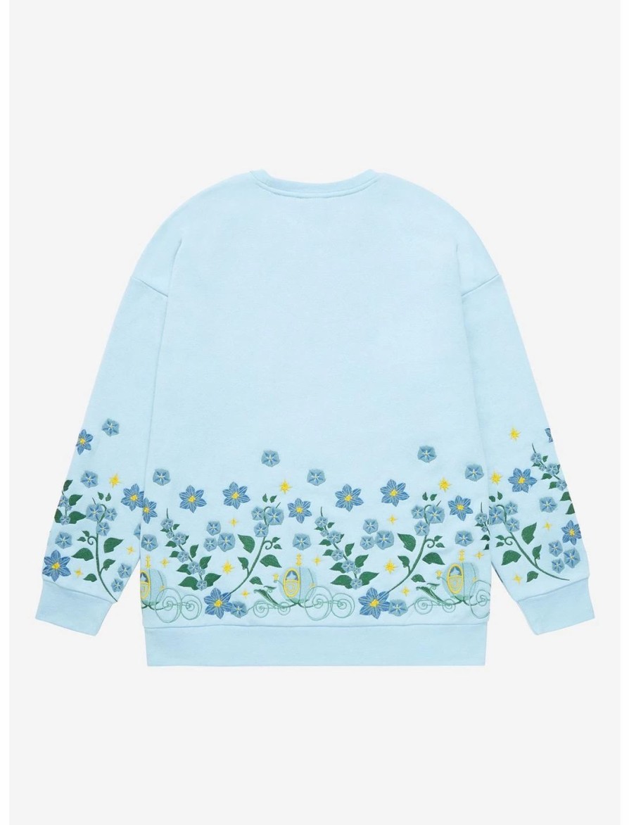 * Hoodies And Sweatshirts | Hunivers Disney Princess Cinderella Embroidered Floral Sweatshirt