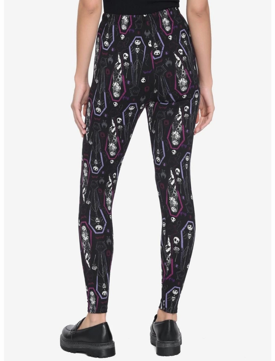 * Bottoms | Hunivers The Nightmare Before Christmas Jack & Sally Coffin Leggings