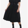 * Dresses | Null Black Puff Sleeve Corset Midi Dress Plus Size