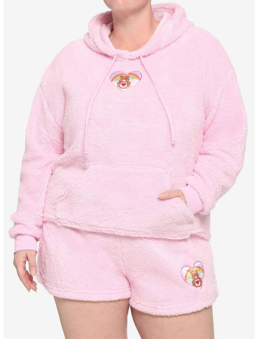 * Hoodies And Sweatshirts | Hunivers Care Bears Tenderheart Bear Fuzzy Skimmer Hoodie Plus Size